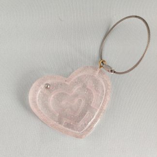 Ball Maze Heart Keychain