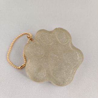 Holo dog paw keychain