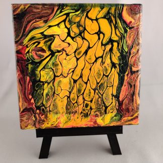 Abstract Yellow-Orange Canvas